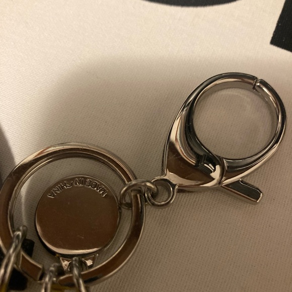 Rebecca Minkoff Rainbow 🌈 Pride Keychain Yellow Tassel Silver - Picture 6 of 6